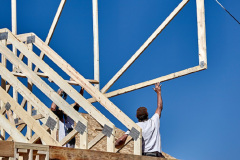 construction home building industry carpentry and sitework details in progress